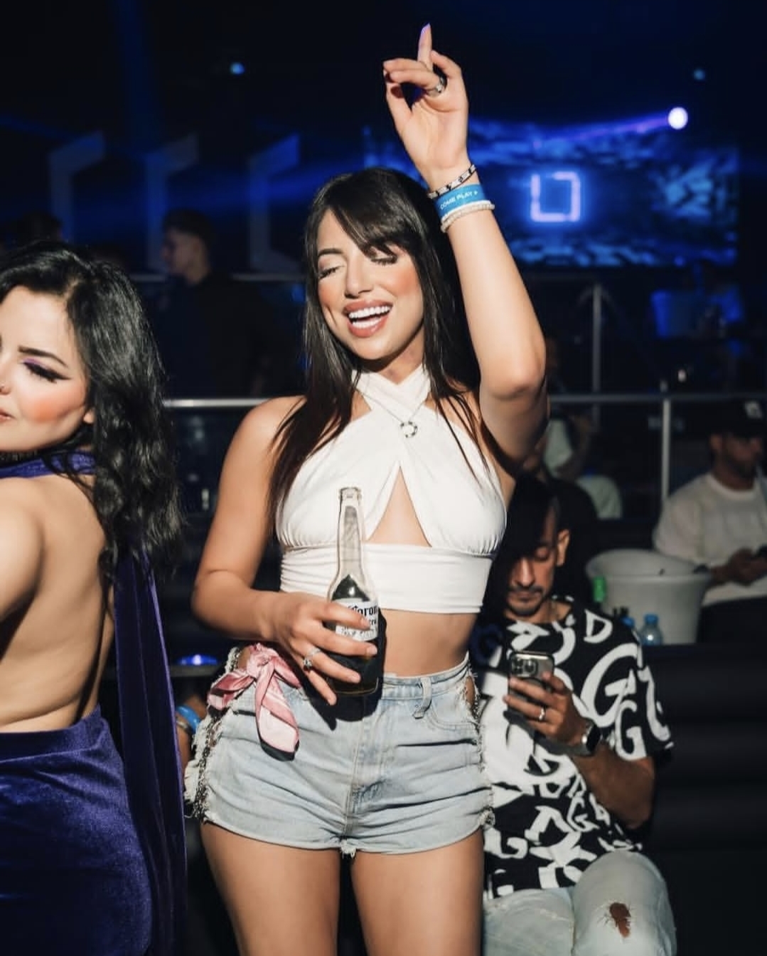 Guests dancing in Cairo club